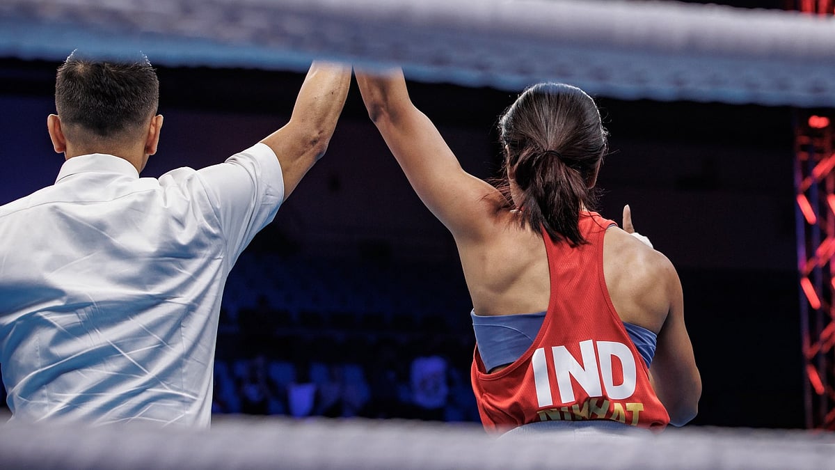 File : Indian boxer Nikhat Zareen. 